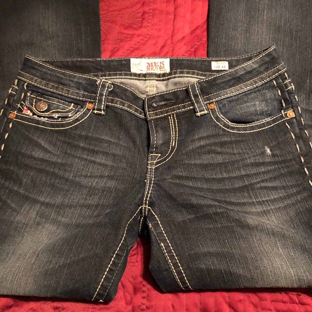 Barely work MEK Chicago boot cut jean